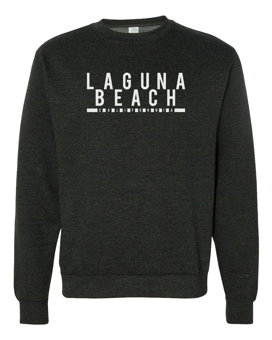Laguna Block Crewneck Sweatshirt - Heather Charcoal