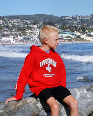 Lifeguard Youth Sweatshirt - Red - Laguna Beach T-Shirt Co