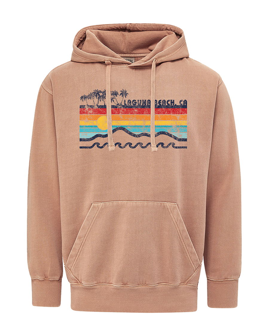 Coastal Stripes Hoodie - The T-shirt Company at Laguna Beach