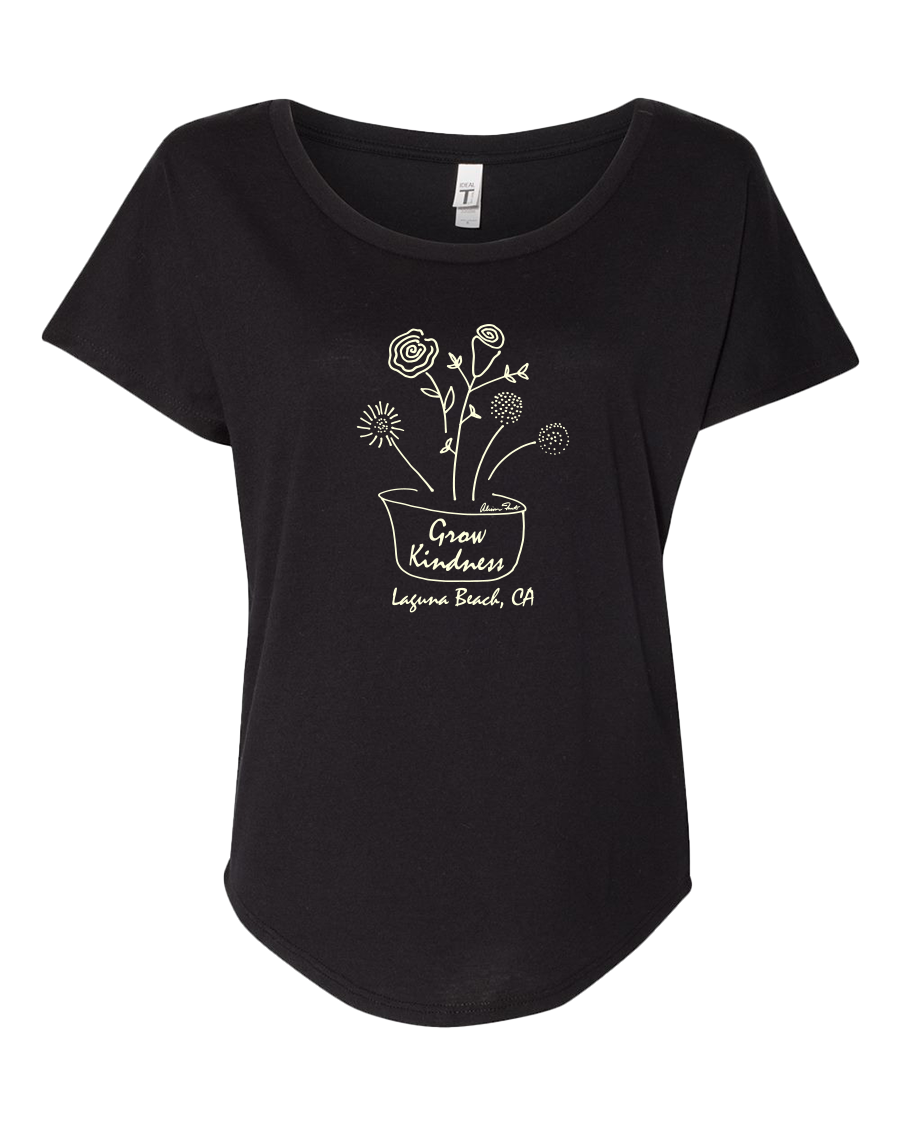 Flower Pot Women's Tee - Black