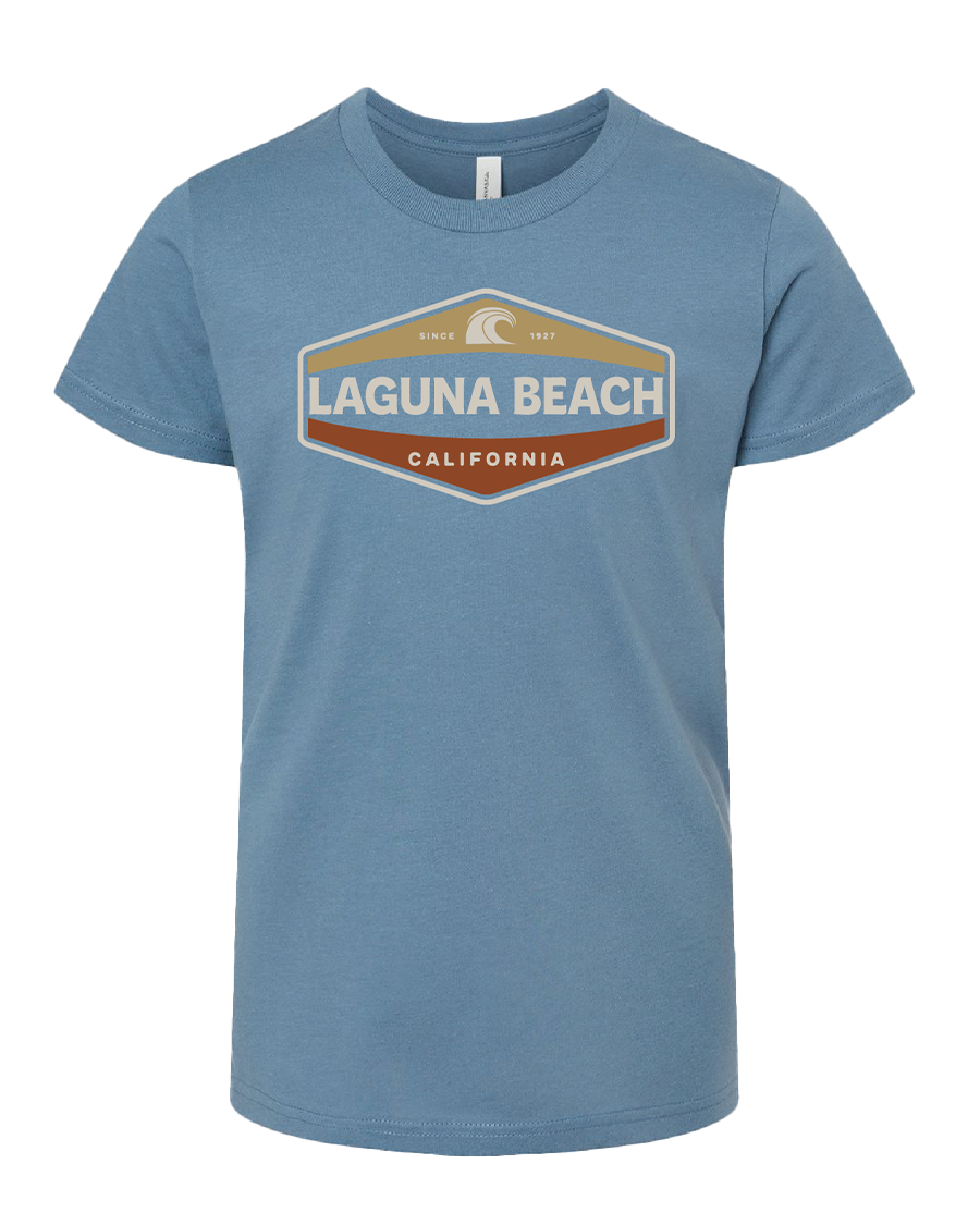 Half & Half Wave Youth Tee - The T-shirt Company at Laguna Beach