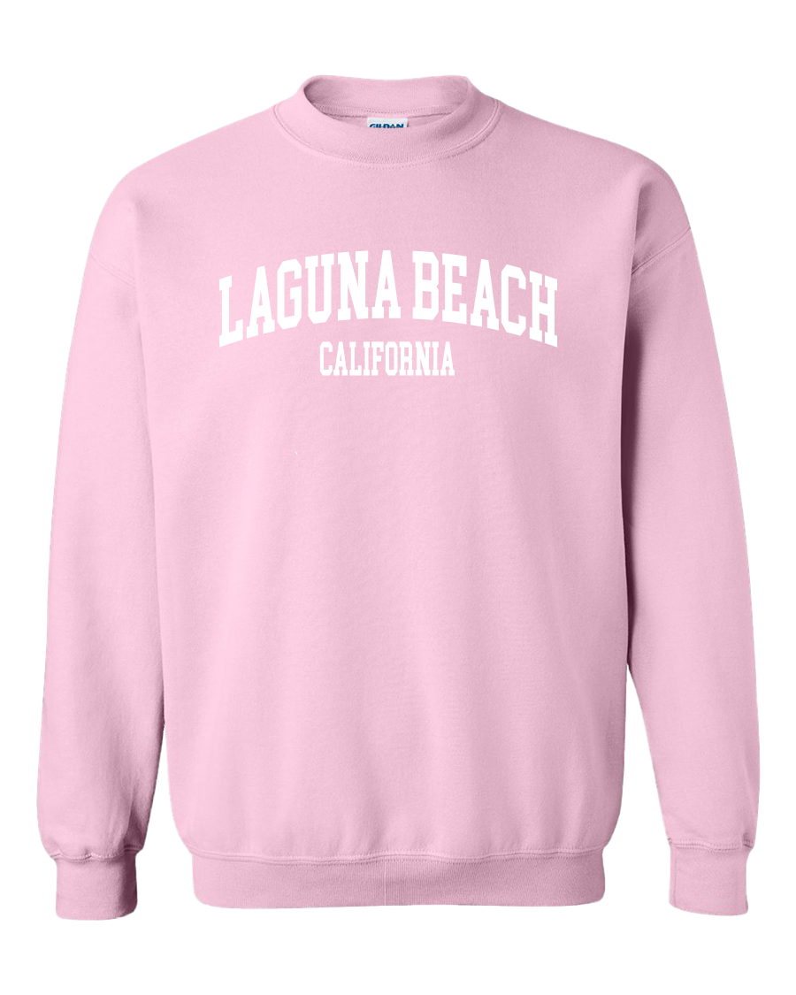 Laguna Arch Crewneck Sweatshirt - Light Pink