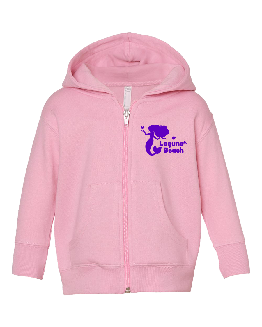 Mermaid Infant Zip Hoodie - Pink