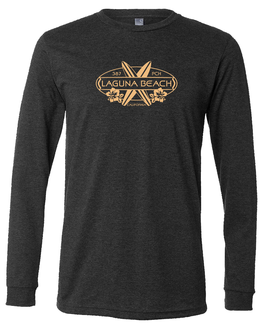Surf Oval Long Sleeve - Dark Grey Heather