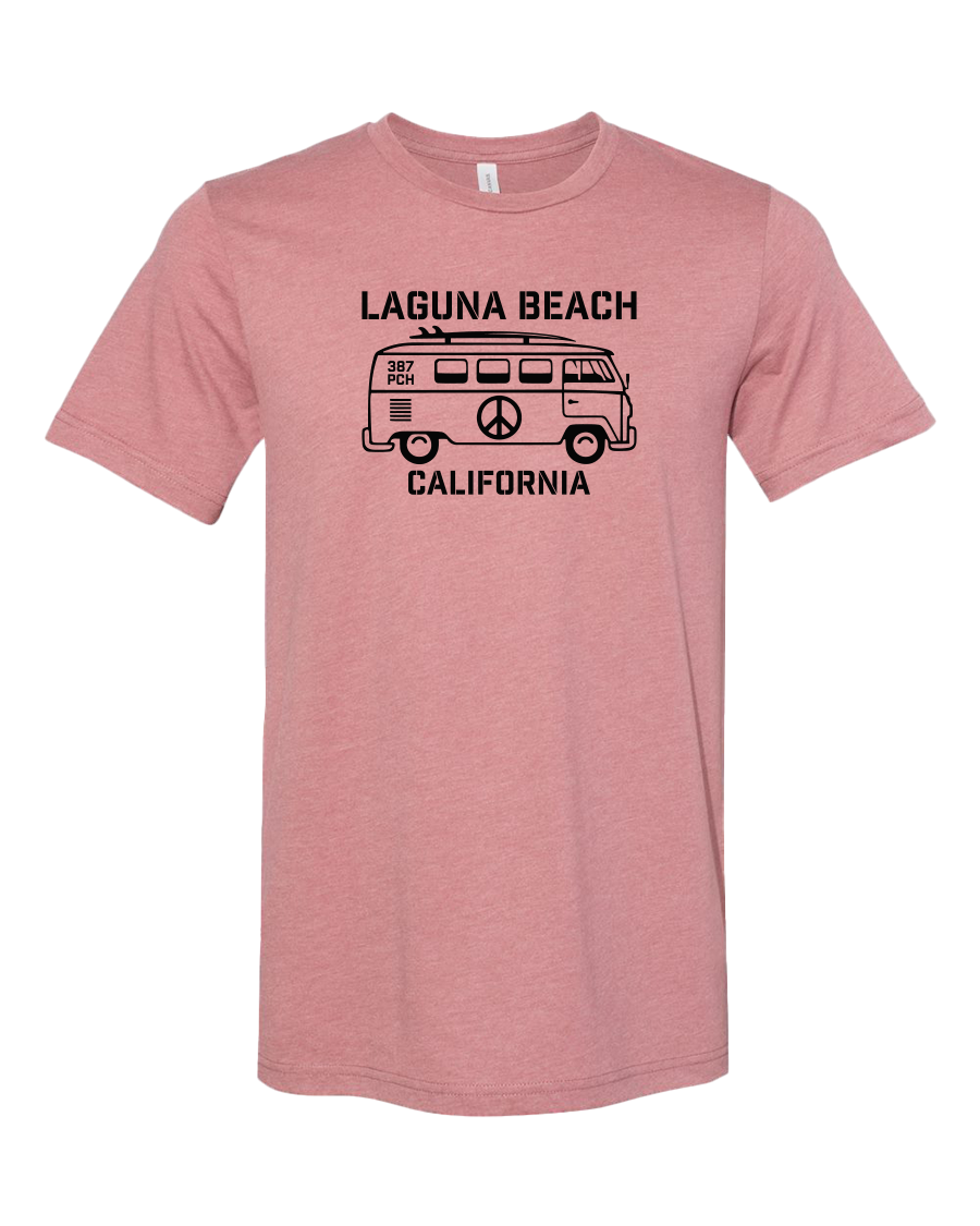 VW Peace Bus Youth Tee - Heather Mauve
