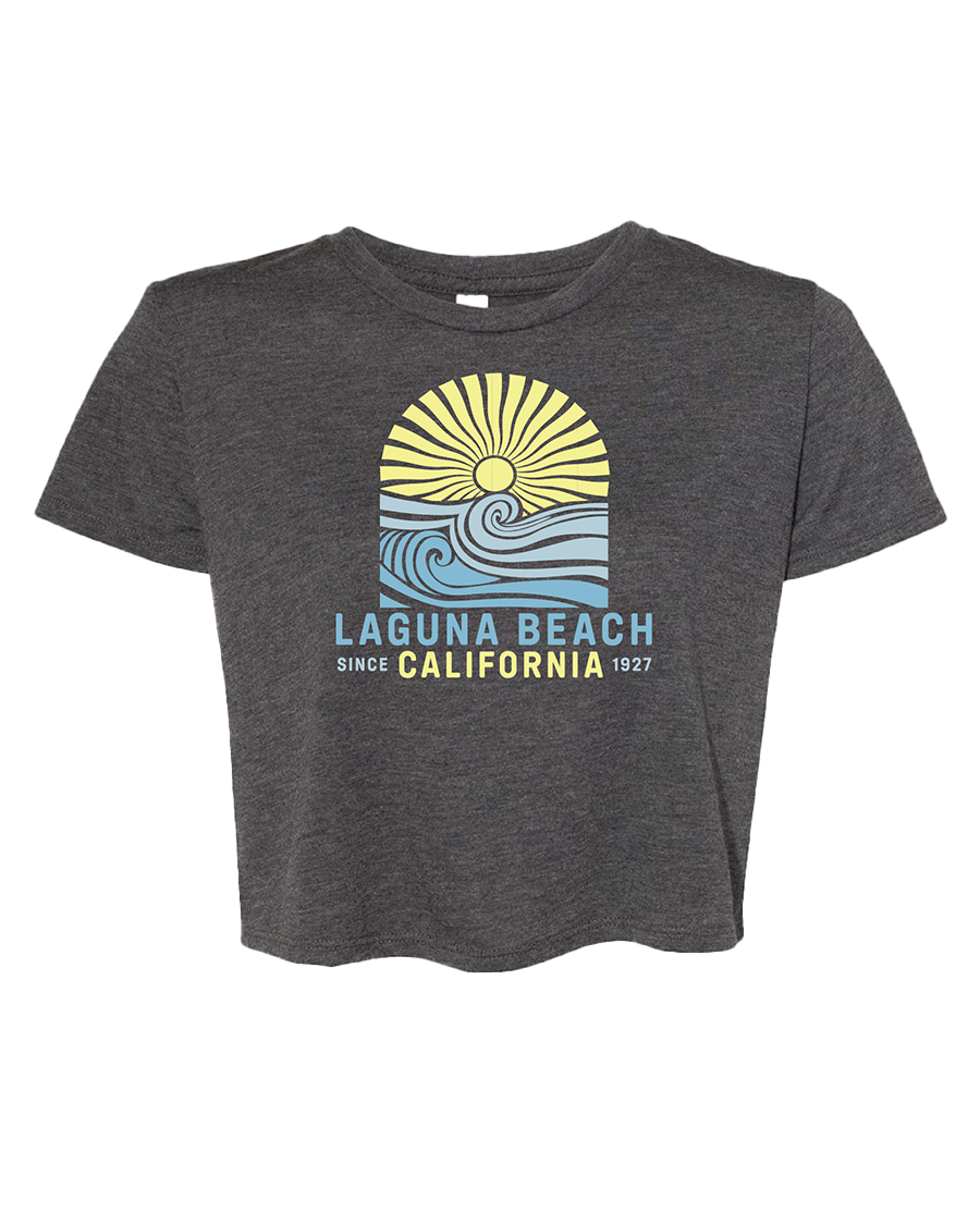 Waves of Happiness Crop Tee