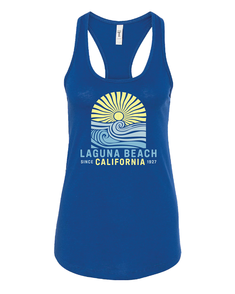 Waves of Happiness Racerback Tank