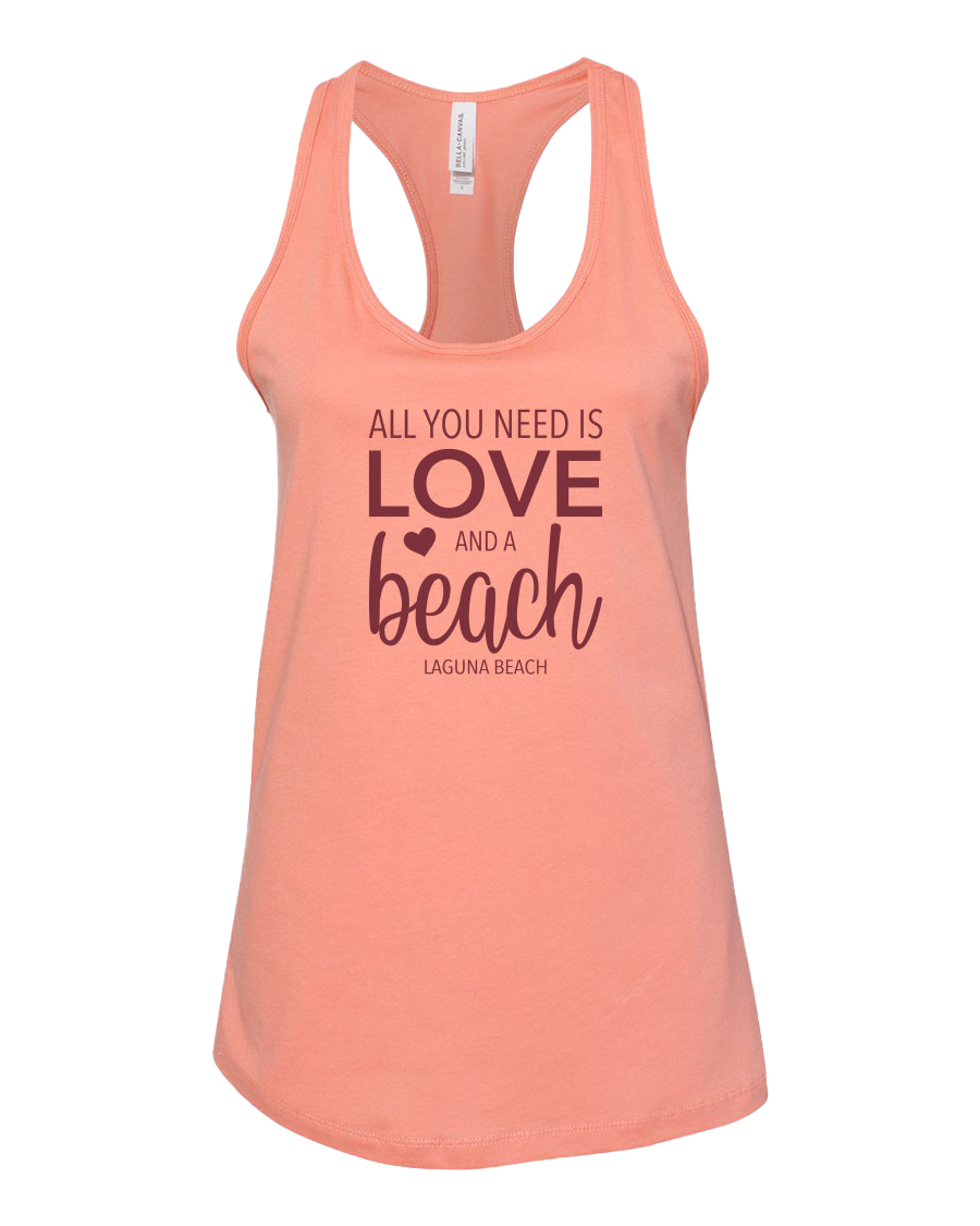 All You Need Is Love Tank Top - Sunset