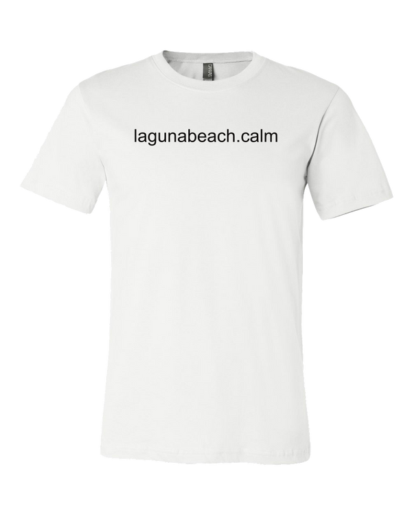 Laguna Beach Calm Unisex Tee White Laguna Beach TShirt Company