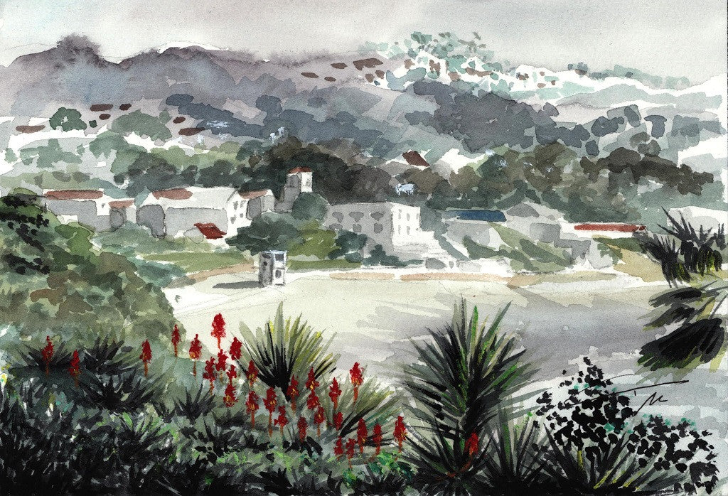 Main Beach Tower Print - Laguna Beach T-Shirt Co