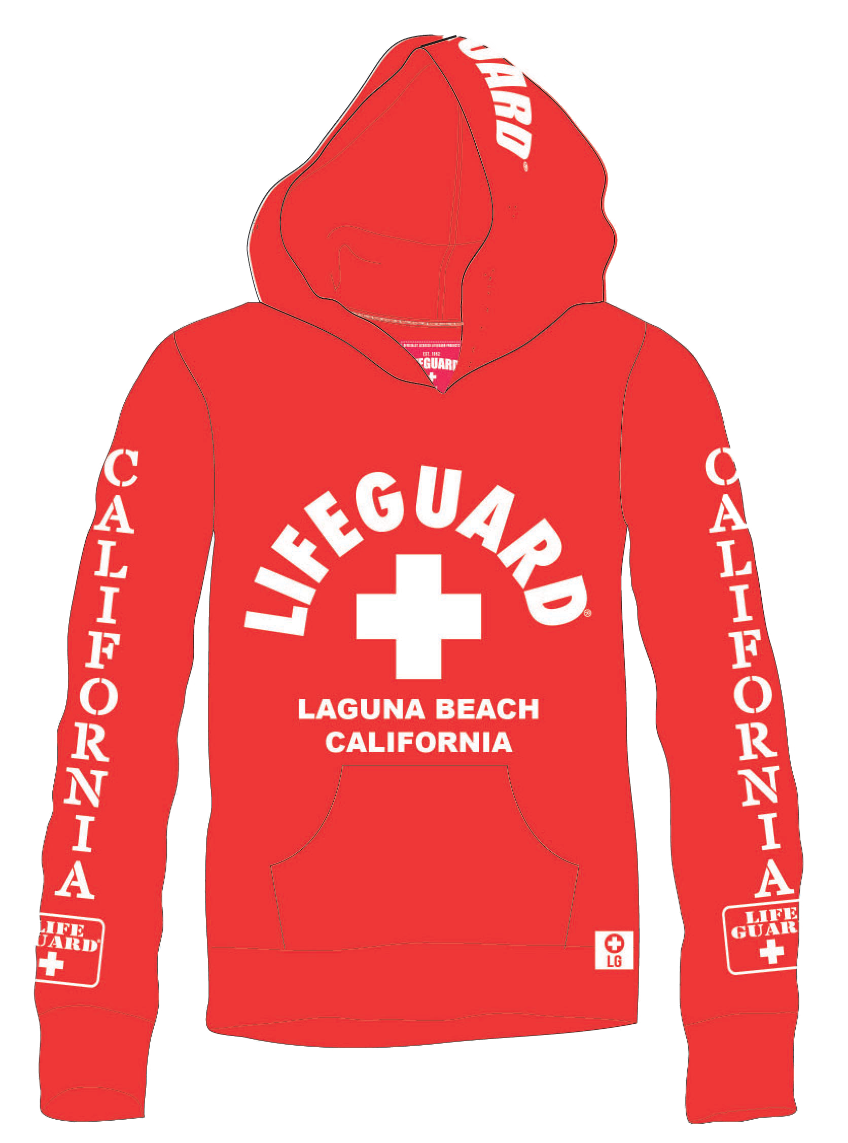 Lifeguard sales hoodie california