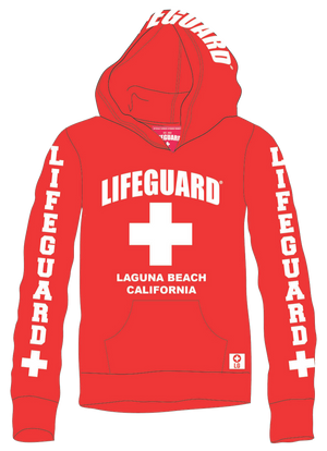 Lifeguard Youth Sweatshirt Red Laguna Beach T Shirt Company