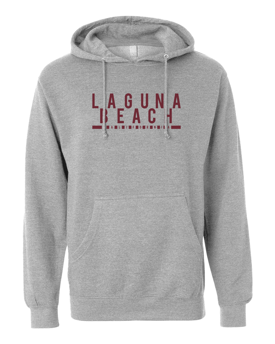 Laguna Beach Block Hoodie - Grey Heather