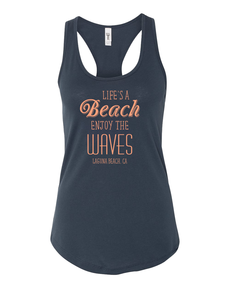 Life's a Beach Tank Top - Indigo