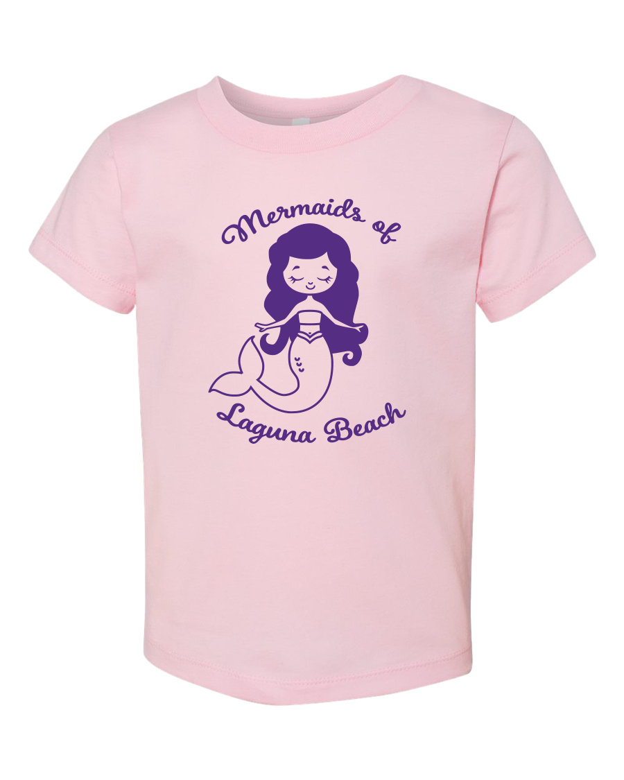 Mermaids of LB Toddler Tee - Pink