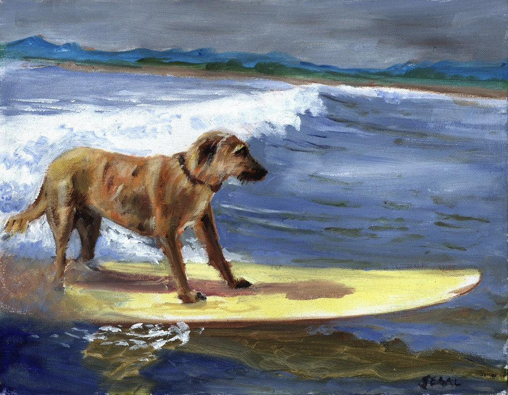 Longboard Dog Print - Laguna Beach T-Shirt Co