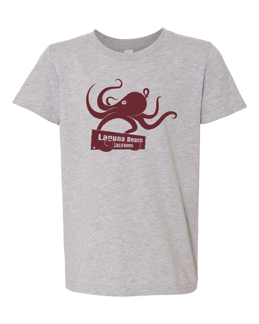 Octopus Sign Youth Tee - Athletic Heather
