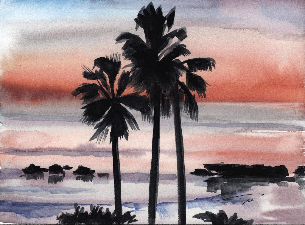 Sunset Palms Print - Laguna Beach T-Shirt Co