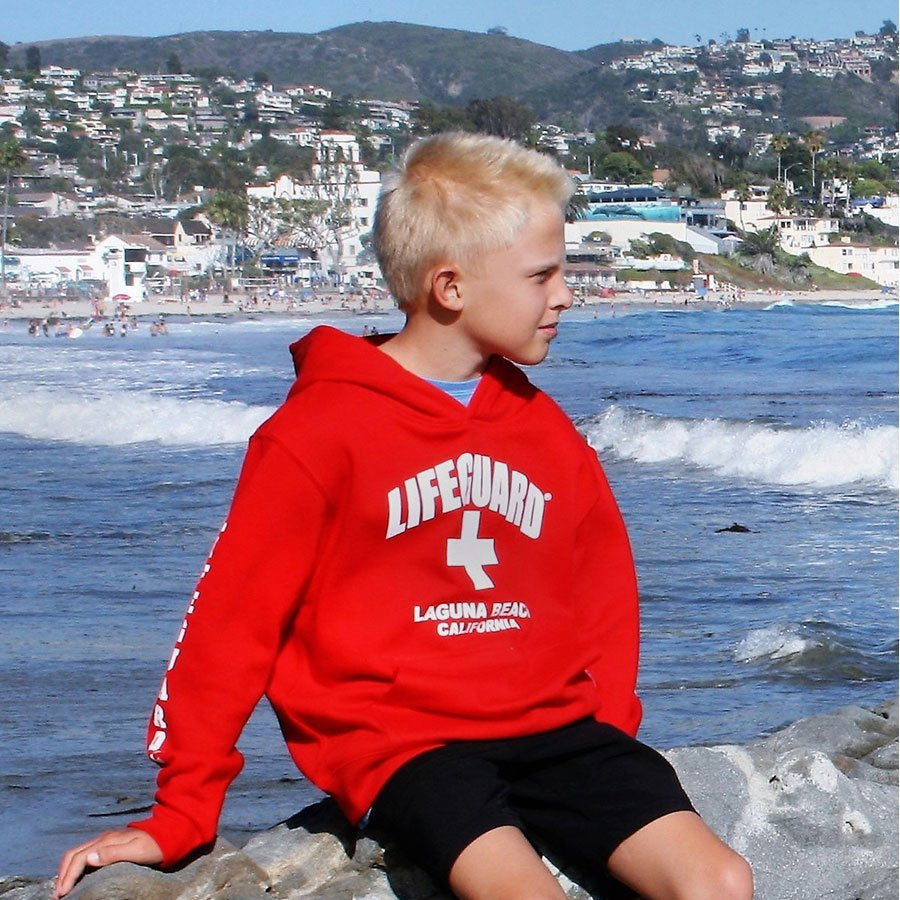 Lifeguard Youth Sweatshirt - Red - Laguna Beach T-Shirt Co