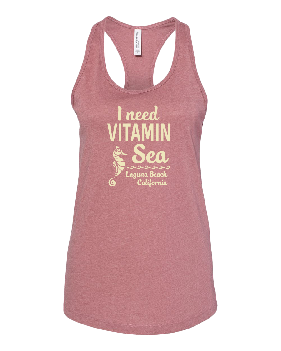 Vitamin Sea Tank Top - Heather Mauve
