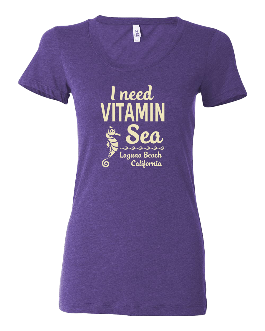 Vitamin Sea Tri-blend Tee - Purple